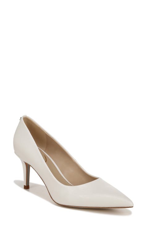 Plain white pumps best sale