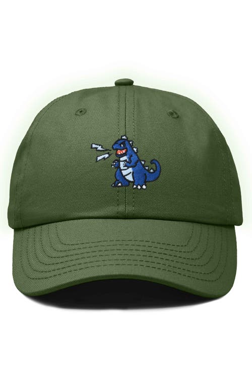 Shop Dalix Big Lizard Cap In Olive