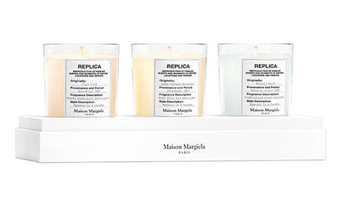 MAISON MARGIELA MAISON MARGIELA REPLICA 3-PIECE SCENTED CANDLE SET (LIMITED EDITION) $126 VALUE