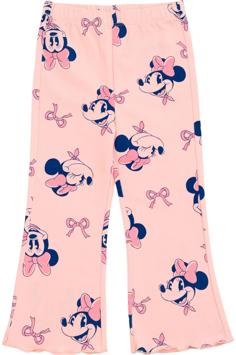 Minnie Mouse Fleece Sweatshirt and Flare Leggings Set, Alternate, color, Pink Minnie Mouse