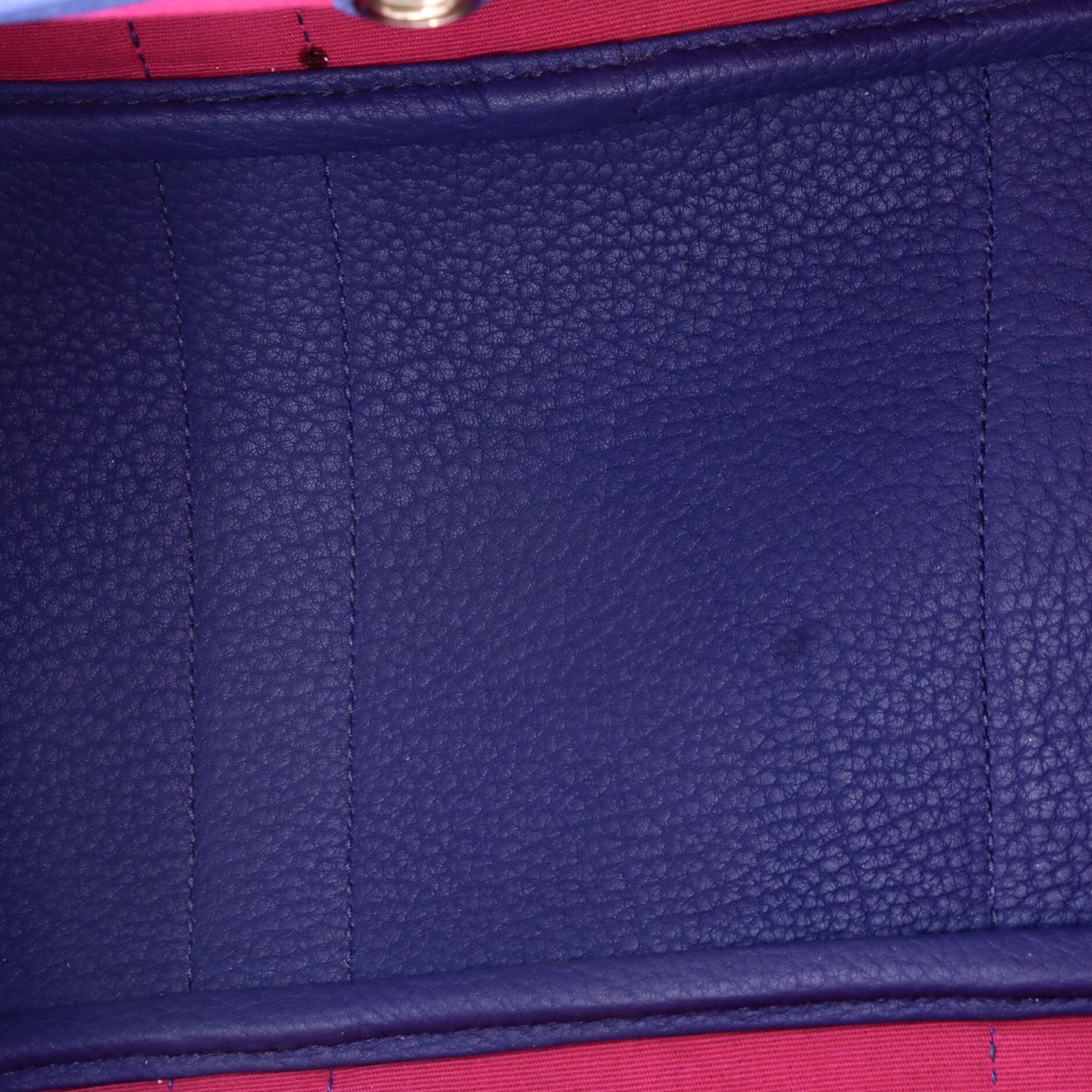 Pre-Owned Hermes Garden Party Tote Toile and Leather 30, Alternate, color, Rose Pourpre