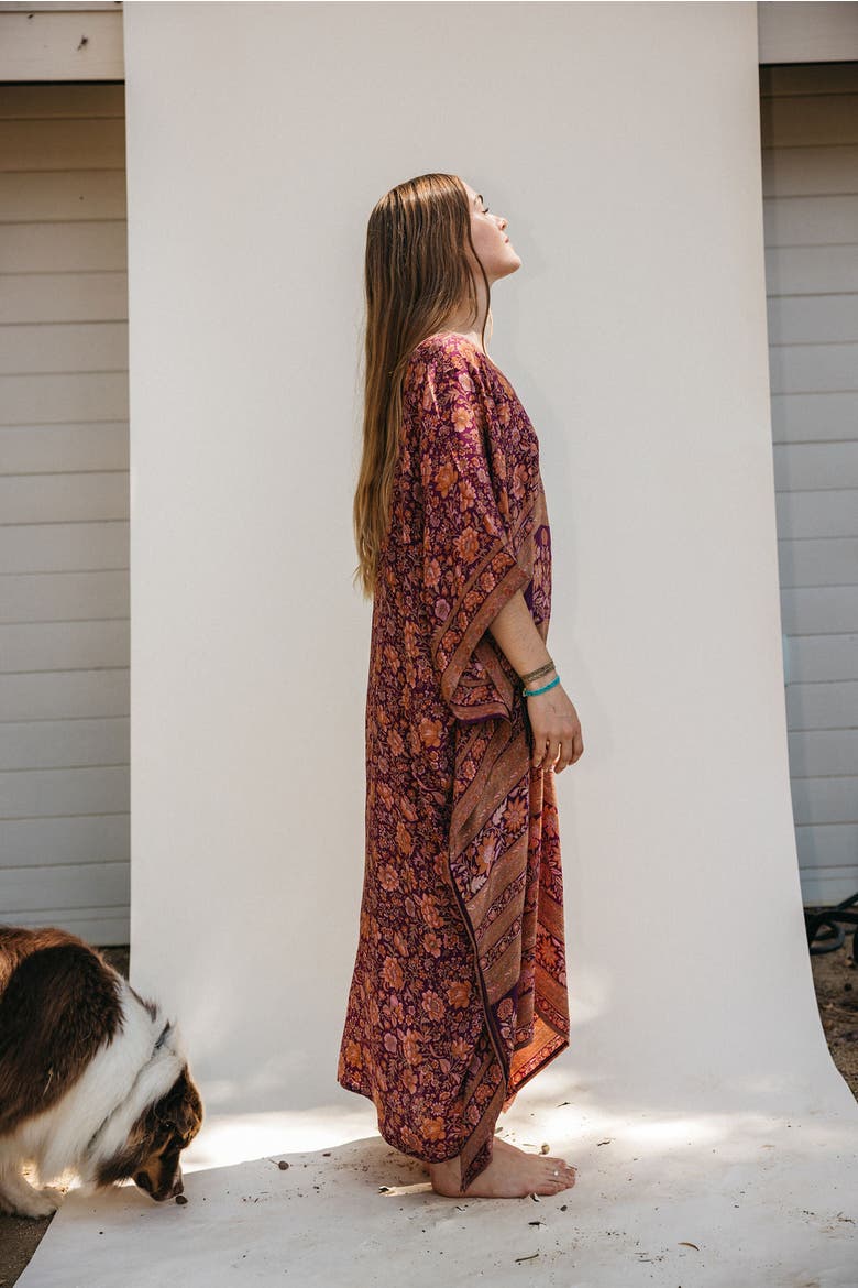 Long Caftan Marlowe, Alternate, color, Purple