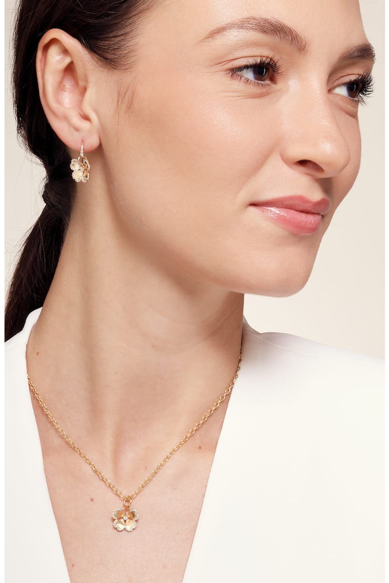 Cerez Fleur Charm, Alternate, color, Yellow Gold