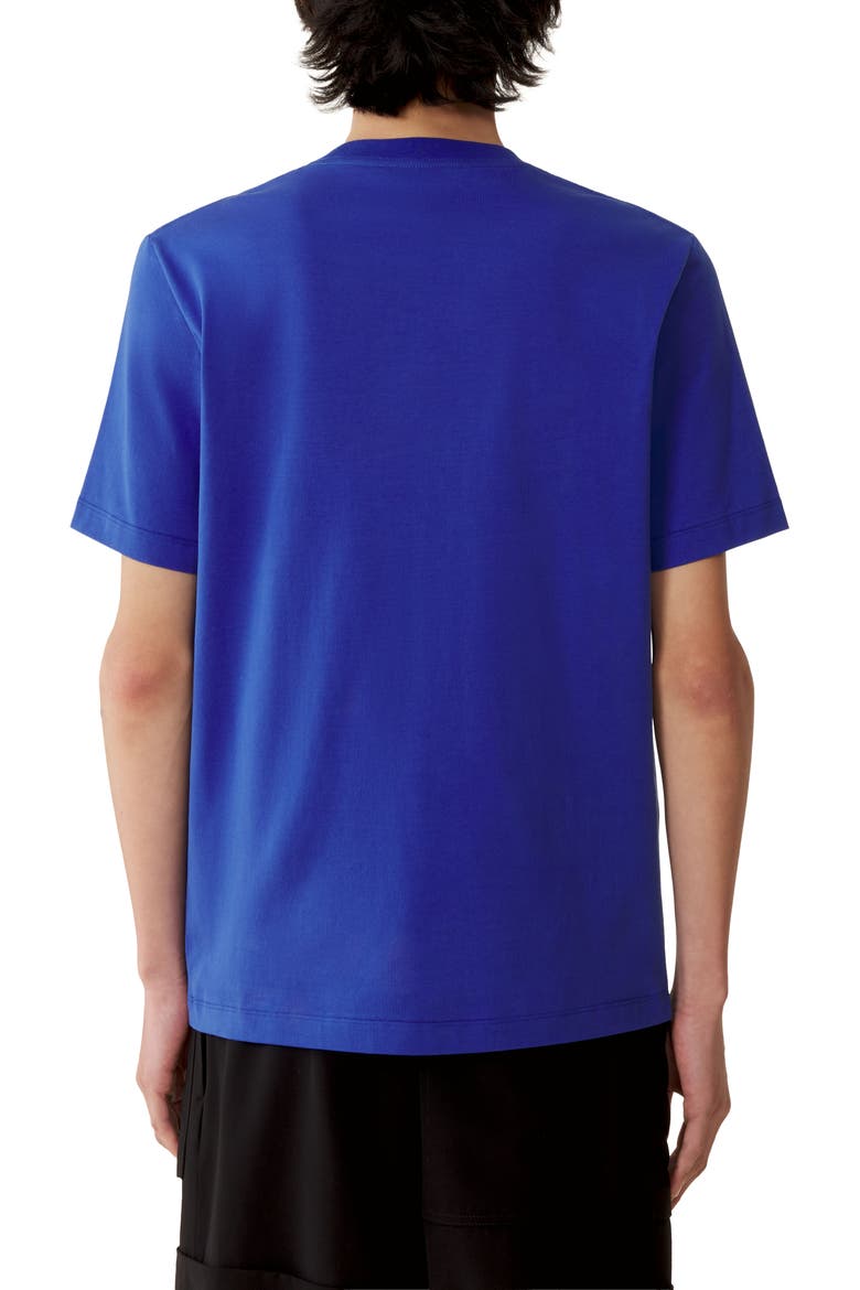 Printed Lanvin Signature Label T-Shirt, Alternate, color, Pale blue