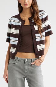 BP. Short Sleeve Cardigan
