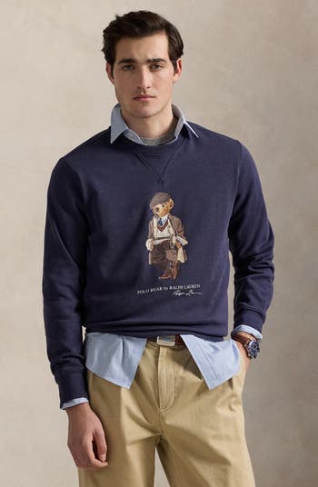 スウェット・トレーナー Polo Ralph Lauren Blue Faded Polo Bear Sweatshirt Polo Ralph Lauren Polo Bear Sweatshirt | Nordstrom
