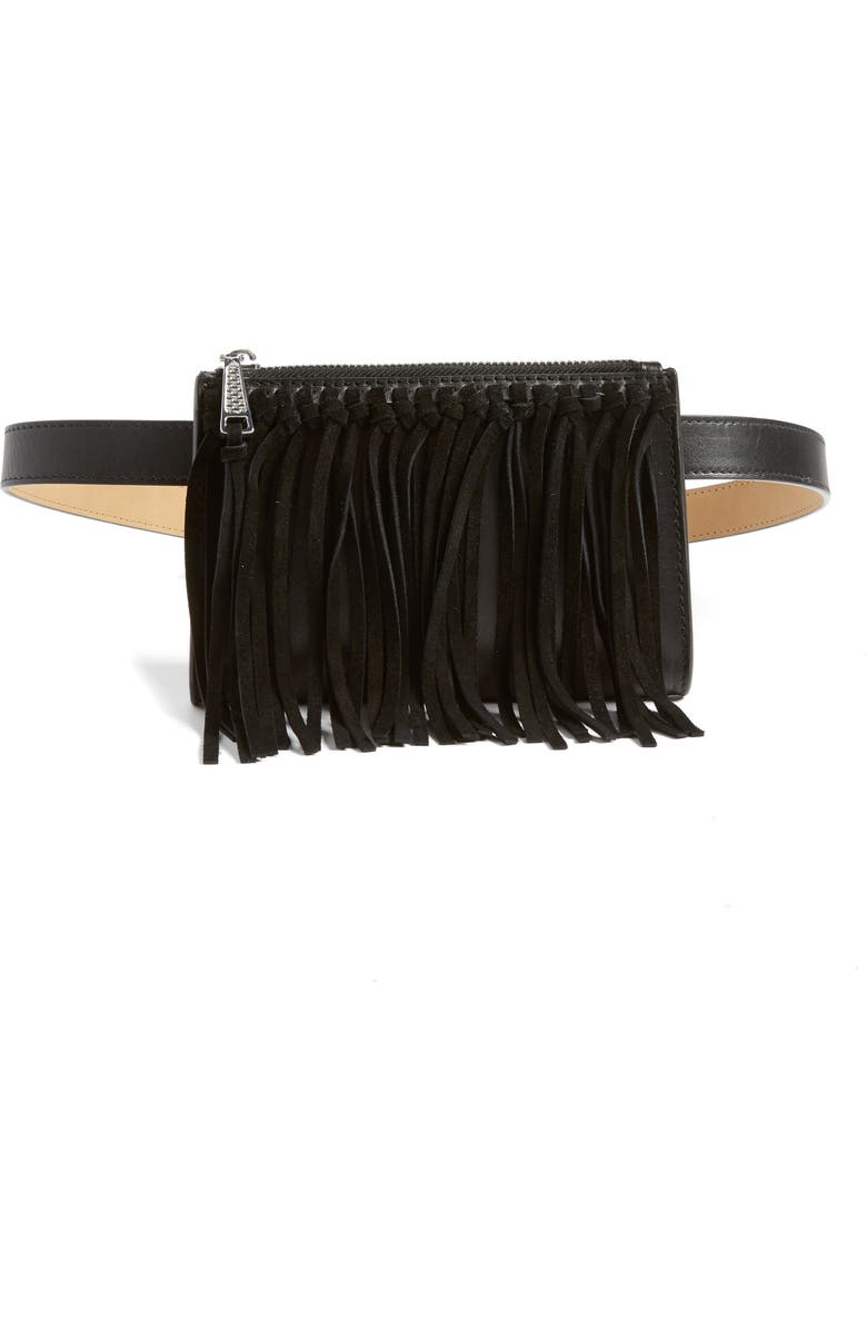 Rebecca Minkoff Fringe Belt Bag, Main, color,