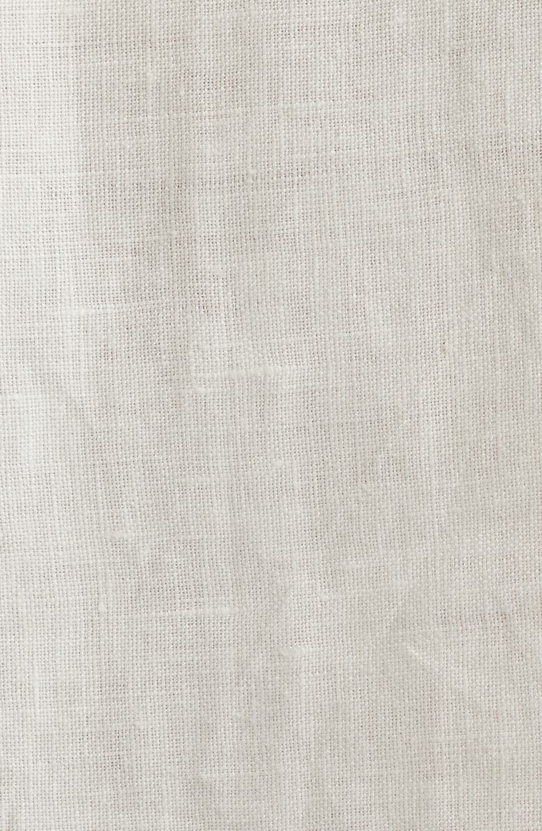 Madewell Lace Trim Pleated Linen Shell Top, Alternate, color, Ivory Linen