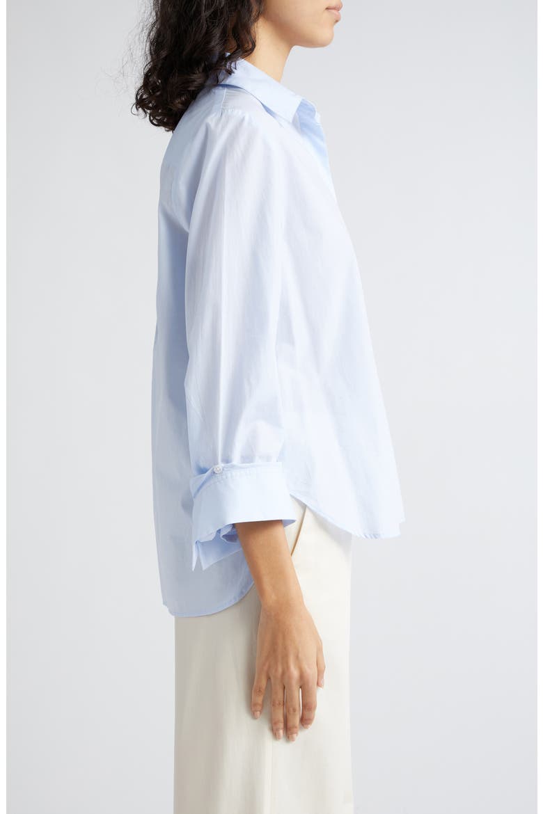 Boyfriend Button-Up Shirt, Alternate, color, BABY BLUE