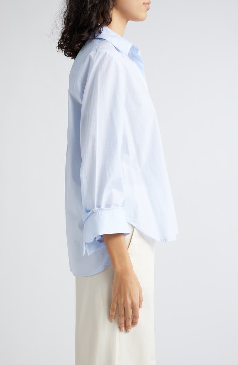 TWP Boyfriend Button-Up Shirt, Alternate, color, Baby Blue