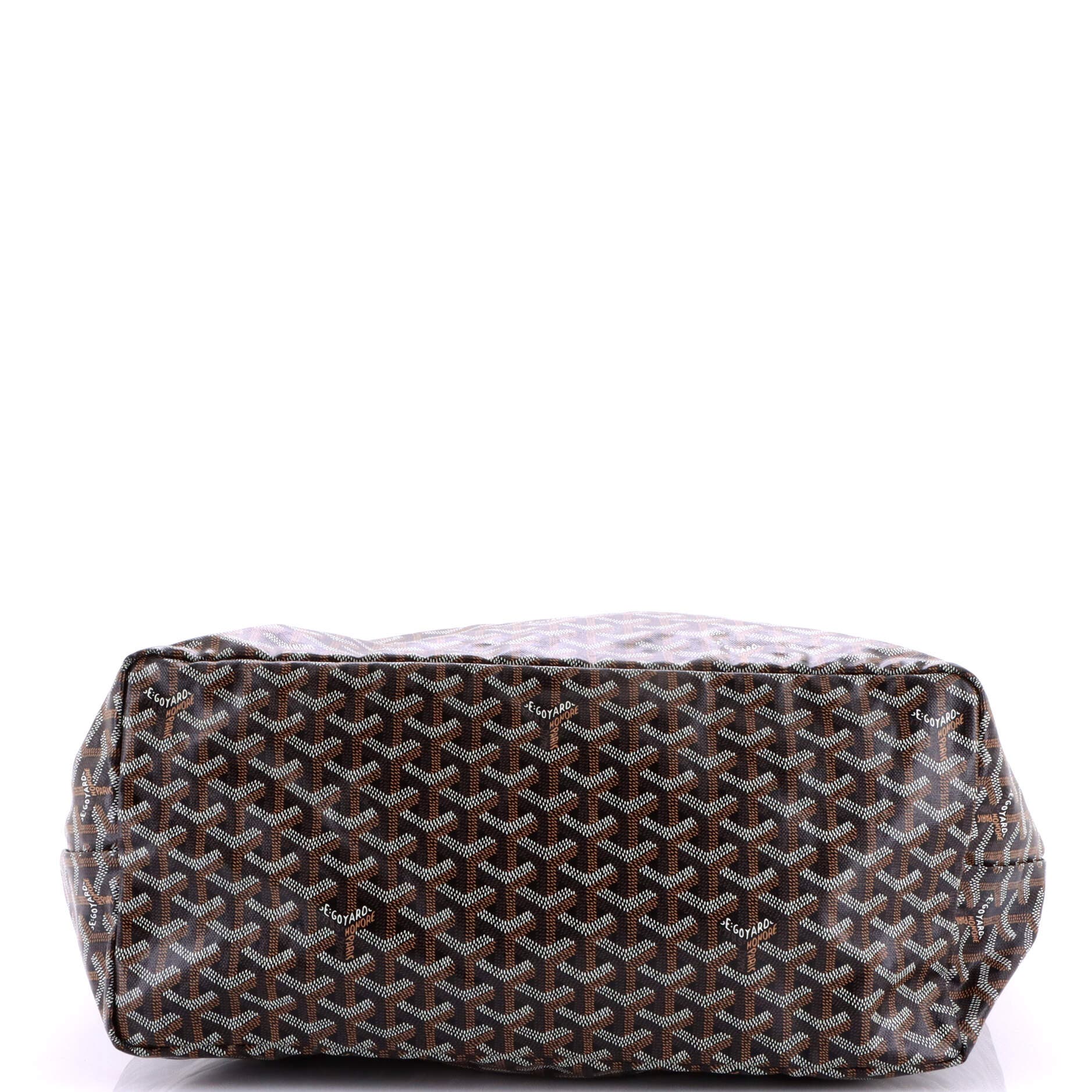 Pre-Owned Goyard Saint Louis Tote Coated Canvas GM, Alternate, color, Brown