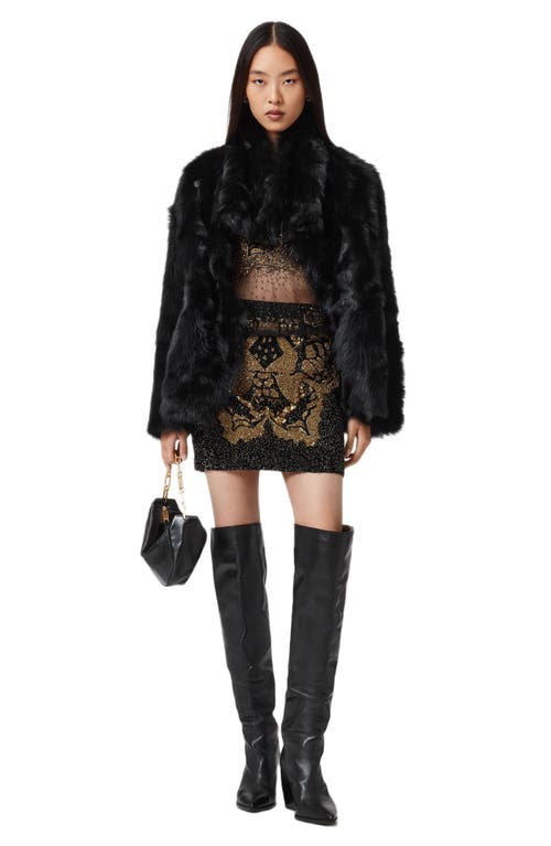 Allsaints Jamilia Embellished Mini Skirt In Multi