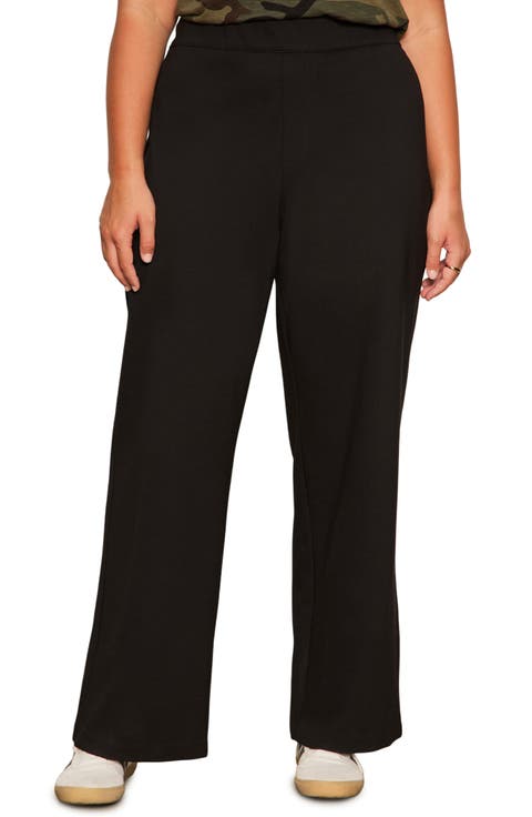 Runway Ponte Straight Leg Pants (Plus)