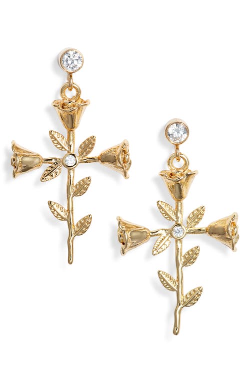Child Of Wild Mini Rosa Sacra Earrings In Gold