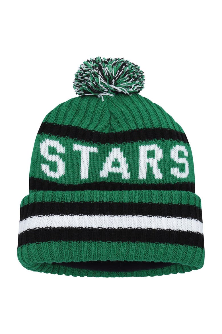 Men's '47 Kelly Green Dallas Stars Bering Cuffed Knit Hat with Pom, Alternate, color, Kelly Green