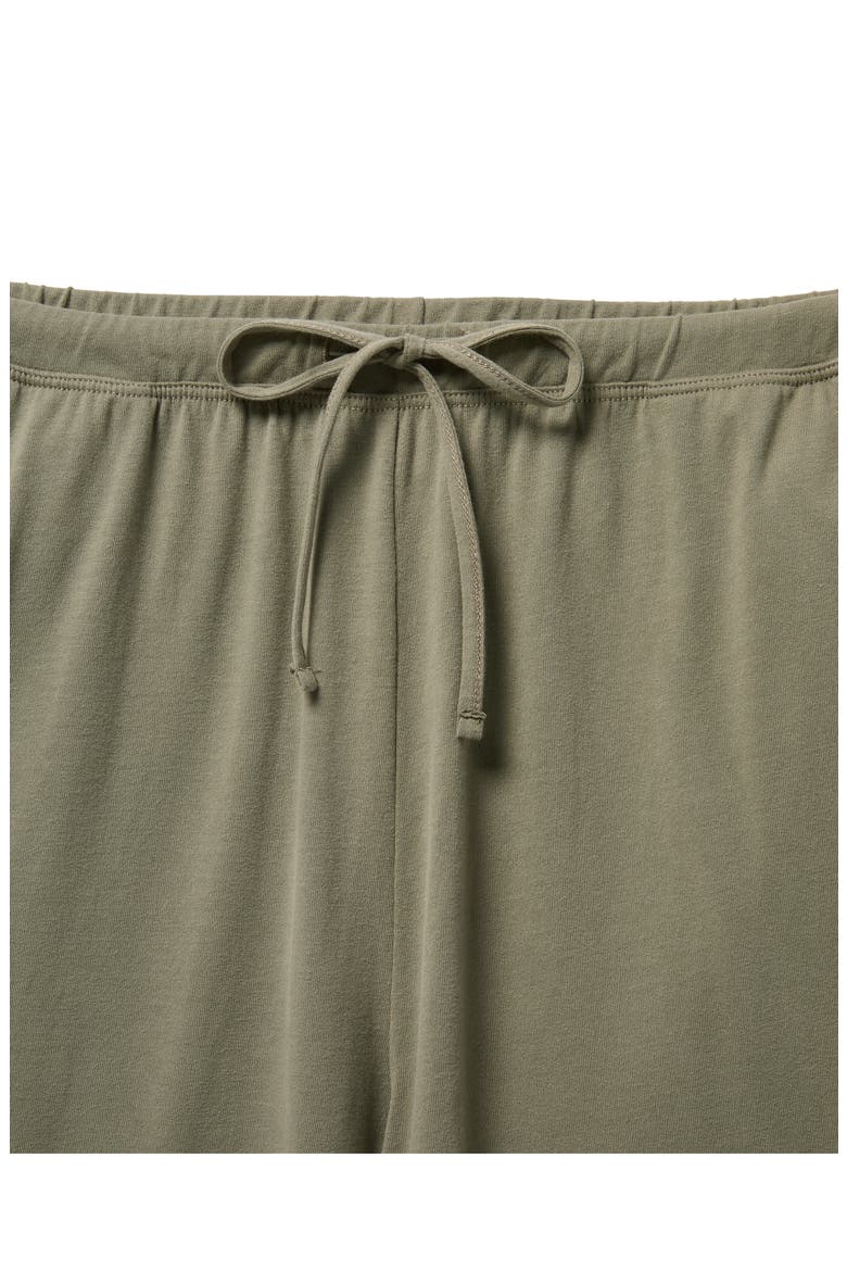 Pima Cotton Wide Leg Lounge Pants, Alternate, color, GREEN