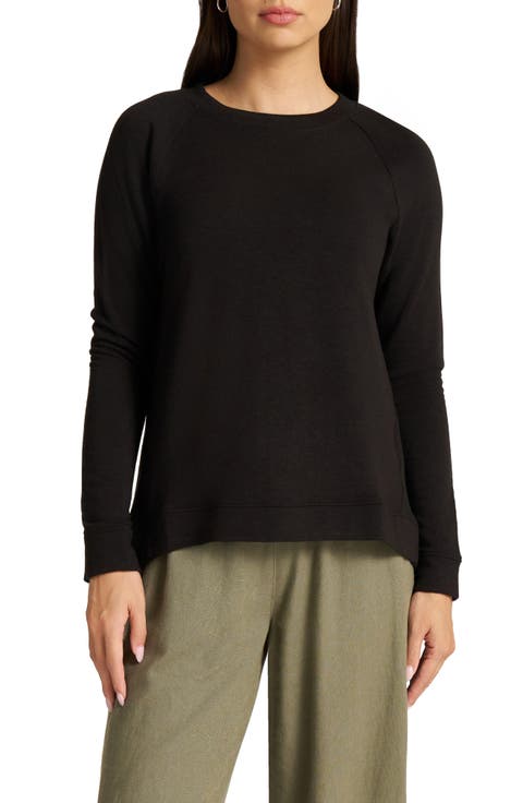 High-Low Fleece Sweatshirt