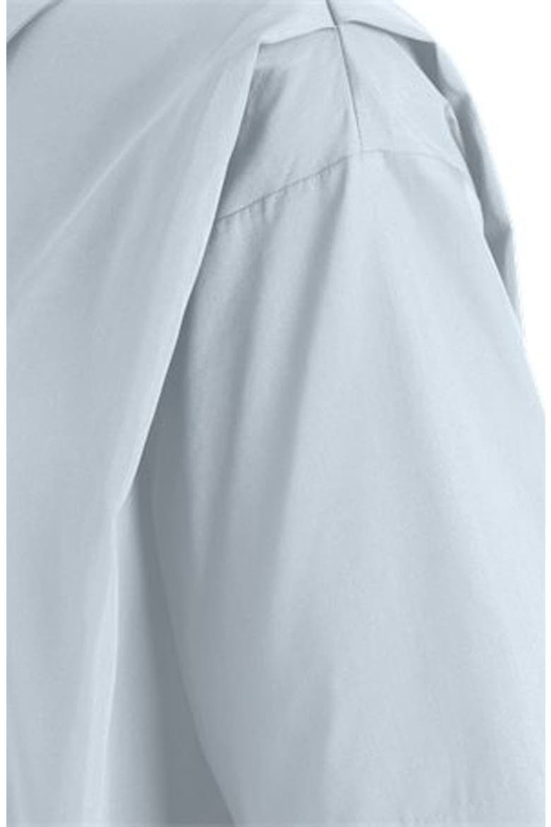 Bimina Crop Short Sleeve Button-Up Shirt, Alternate, color, PALE LAGOON