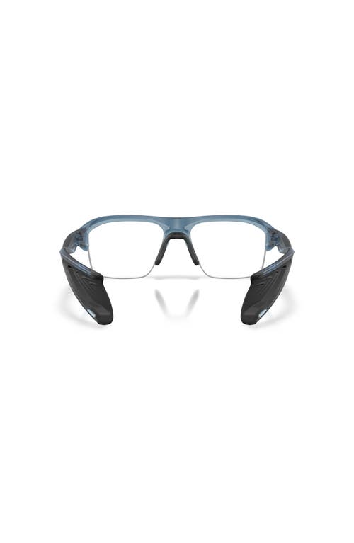 Oakley 60mm Rectangle Optical Glasses In Gray