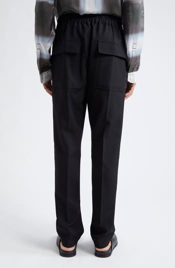 Rick Owens Straight Leg Drawstring Wool Pants | Nordstrom Rick Owens Straight Leg Drawstring Wool Pants | Nordstrom