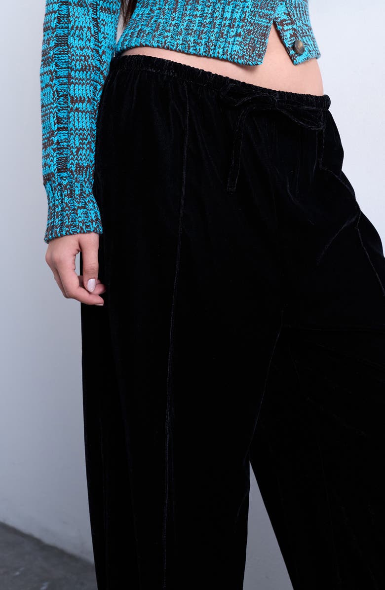 Topshop Drawstring Wide Leg Pants, Alternate, color,