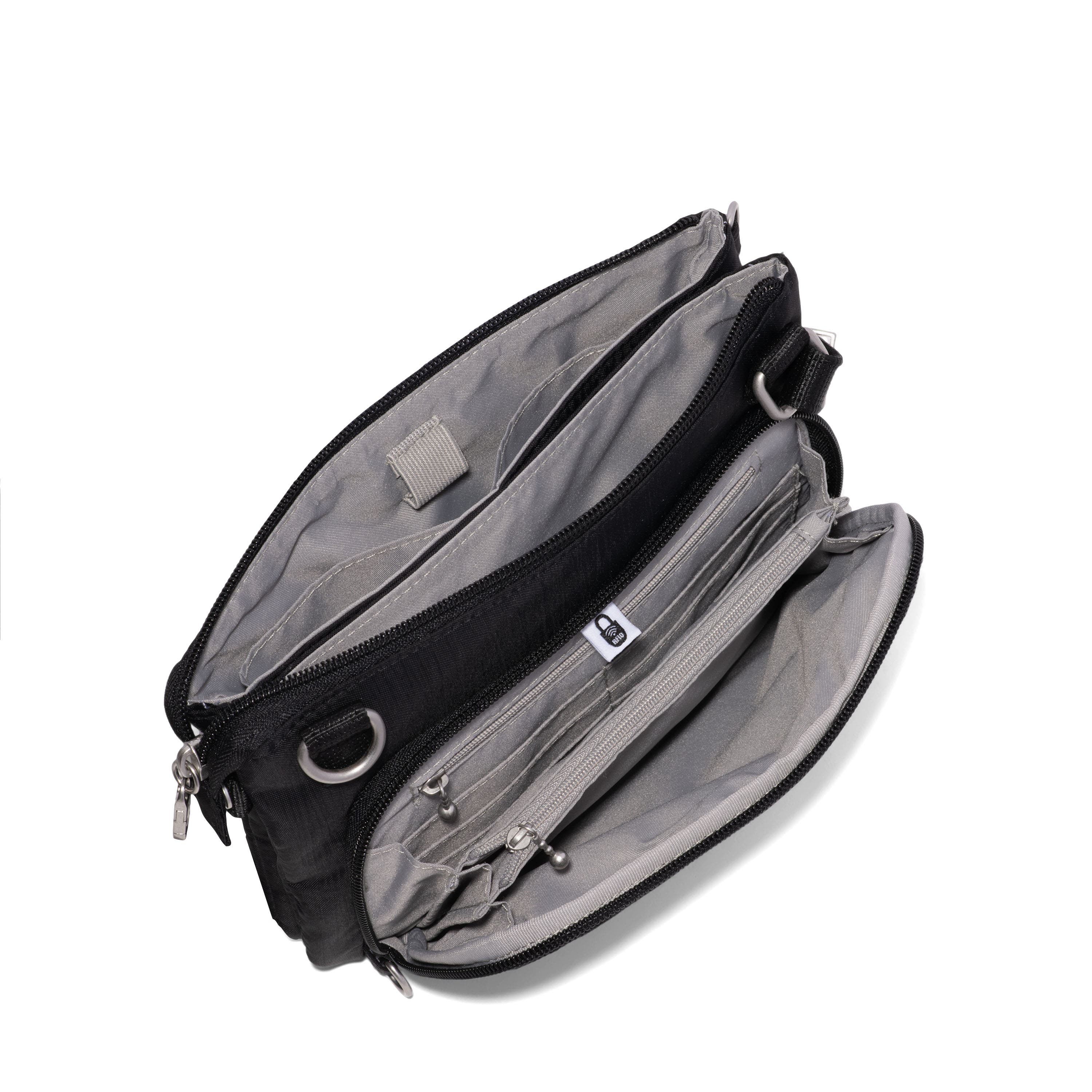 BAGGALLINI Securtex Anti-Theft Stash Crossbody, Alternate, color, Black