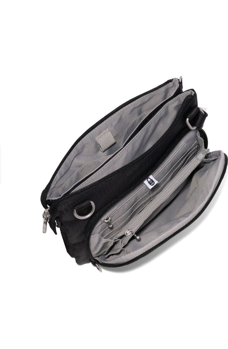 BAGGALLINI Securtex Anti-Theft Stash Crossbody, Alternate, color, Black