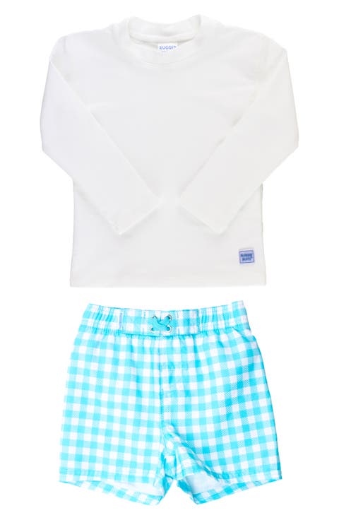 Long Sleeve Two-Piece Rashguard Swimsuit (Baby)