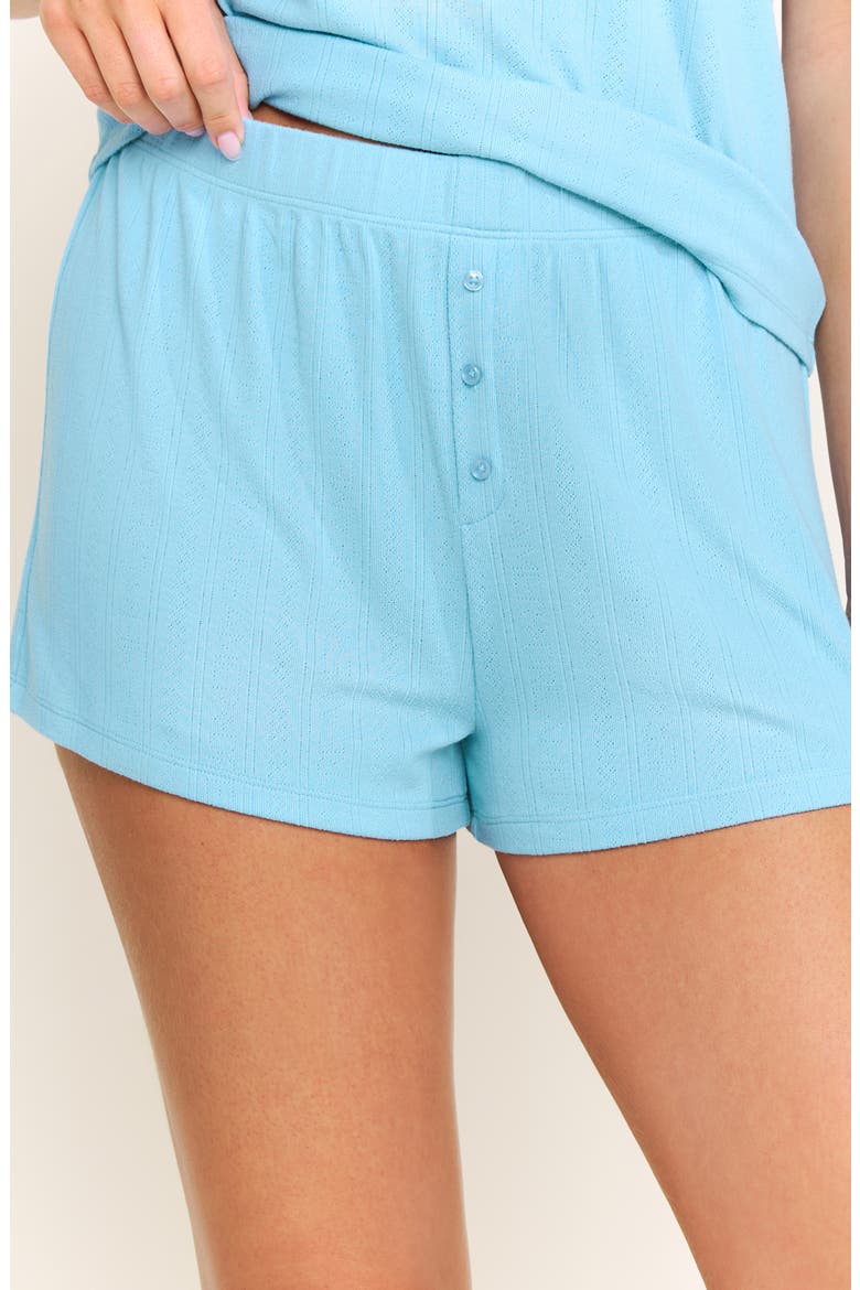 Blissful Pointelle Short Pajamas, Alternate, color, OCEAN