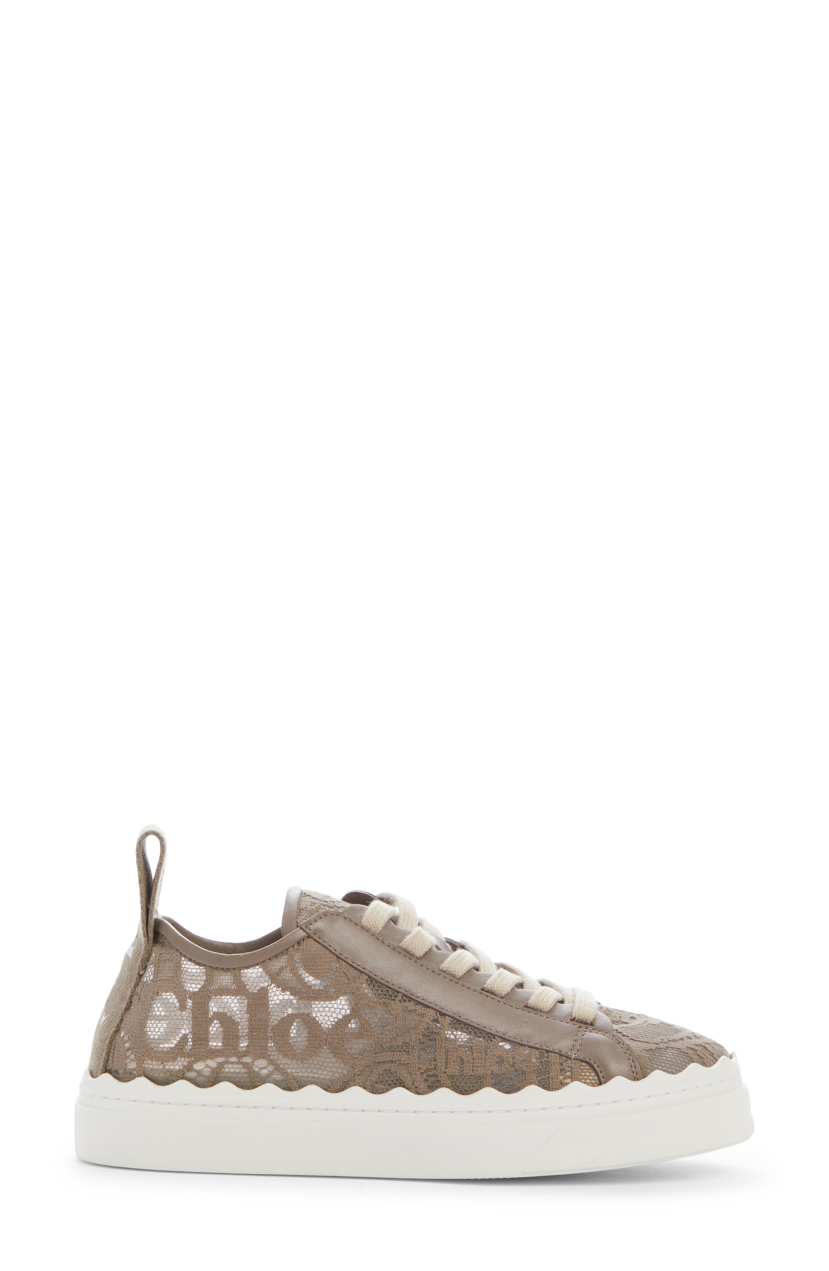 Lauren Logo Lace Platform Sneaker, Alternate, color, DARK GREIGE