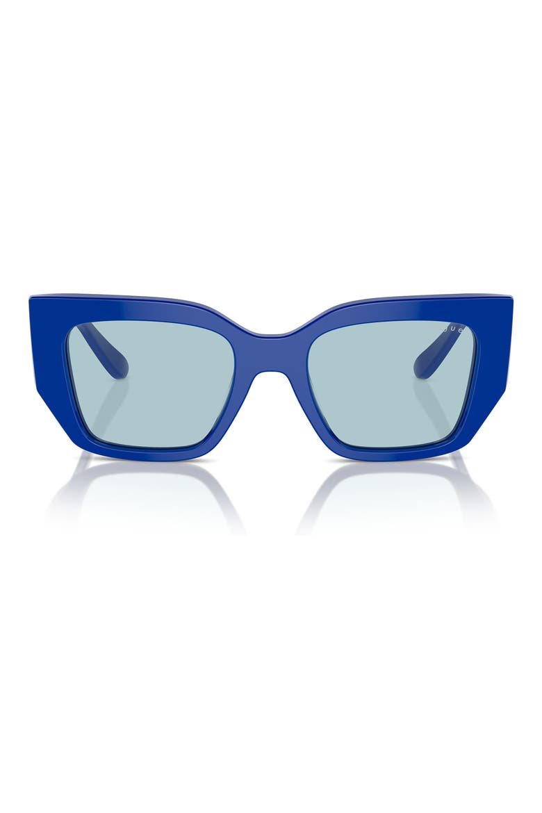 51mm Irregular Sunglasses, Main, color, BLUE