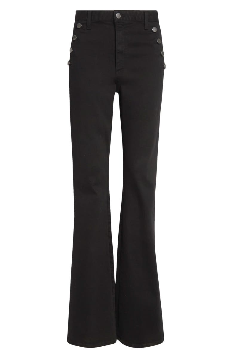 Ramy Brook Helena Button Jeans, Alternate, color, Black