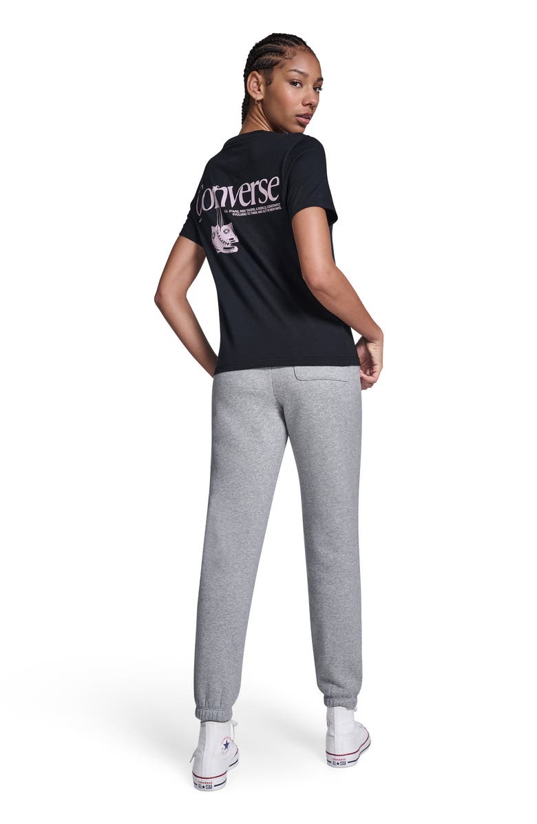 Converse Women's Hanging Shoes T-Shirt, Alternate, color, Converse Black