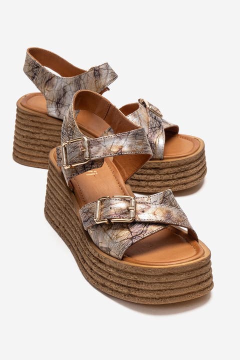 Mirette Leather Platform Sandal