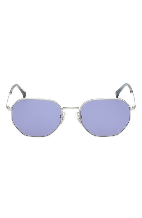 53mm Geometric Sunglasses