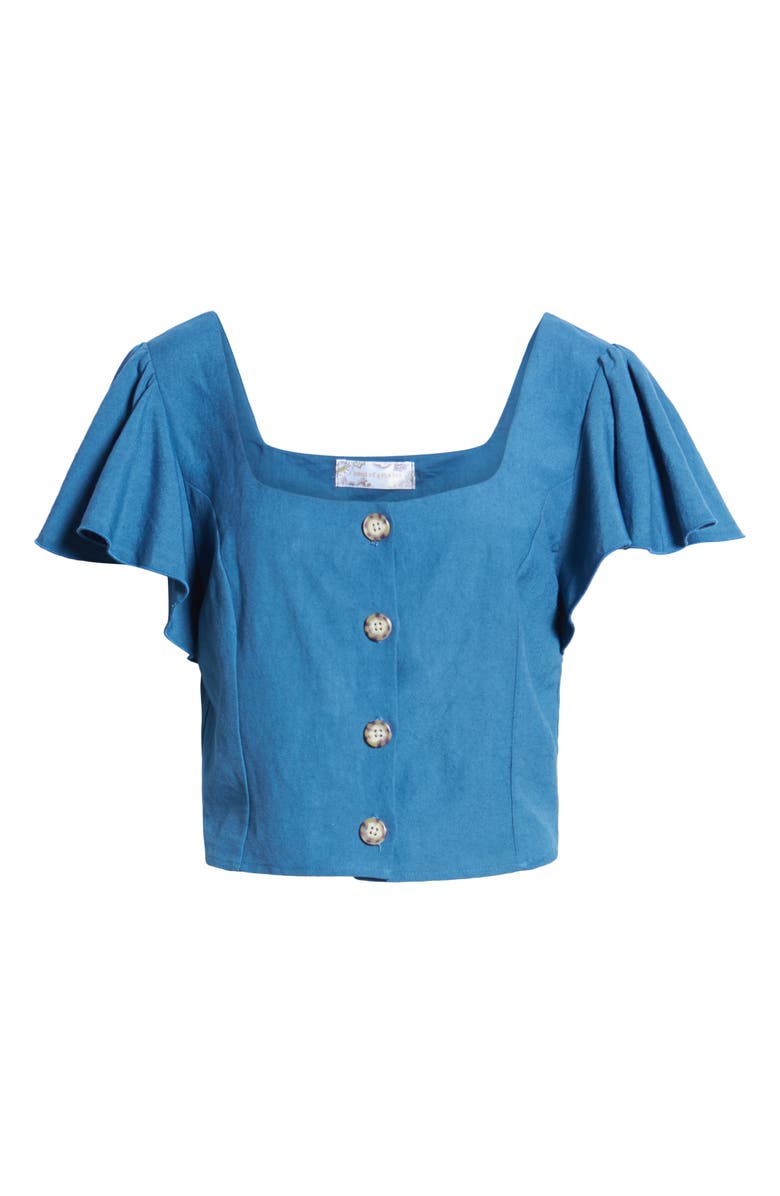 Band of Gypsies Vancouver Button Front Top, Alternate, color, 