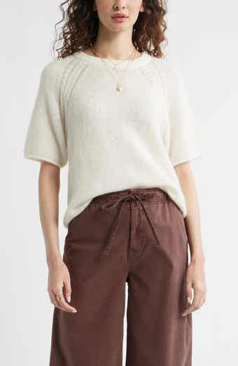 Treasure & Bond Relaxed Short Sleeve Sweater