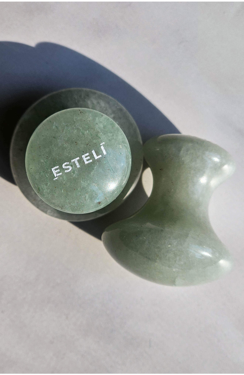 Pair of Aventurine Mushroom Gua Sha FACE