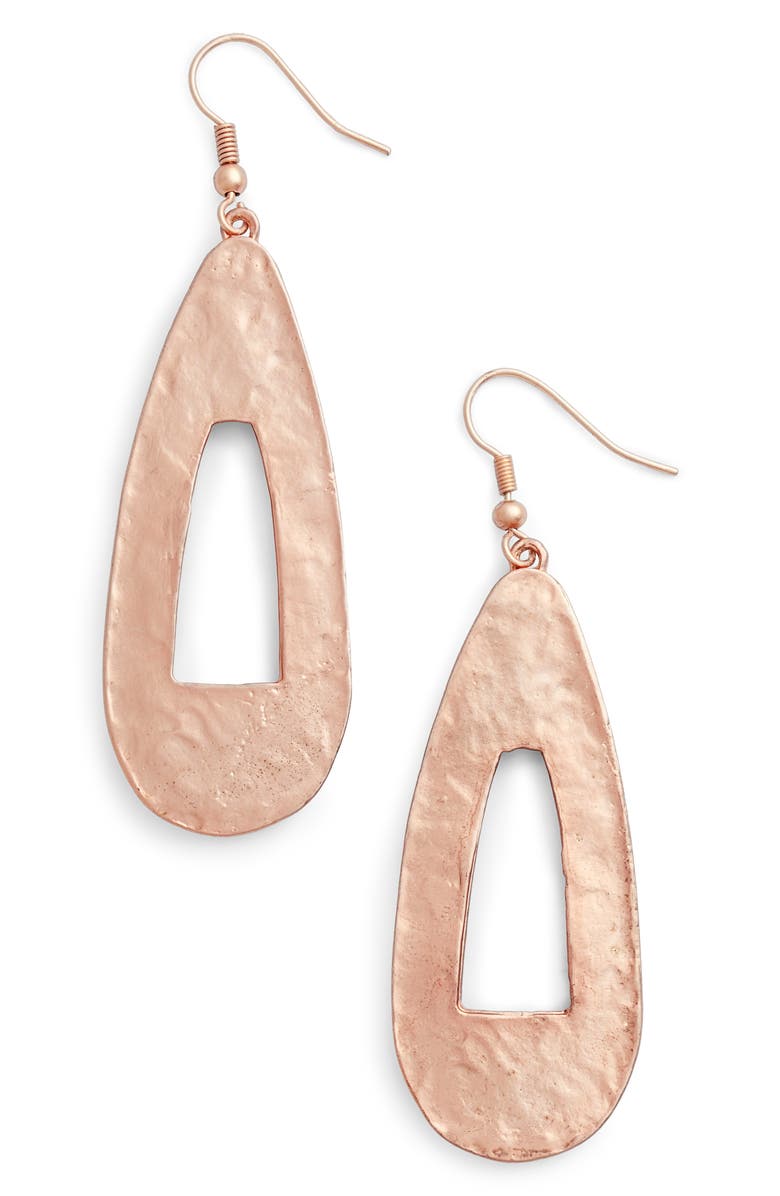 Karine Sultan Open Teardrop Earrings, Main, color, 
