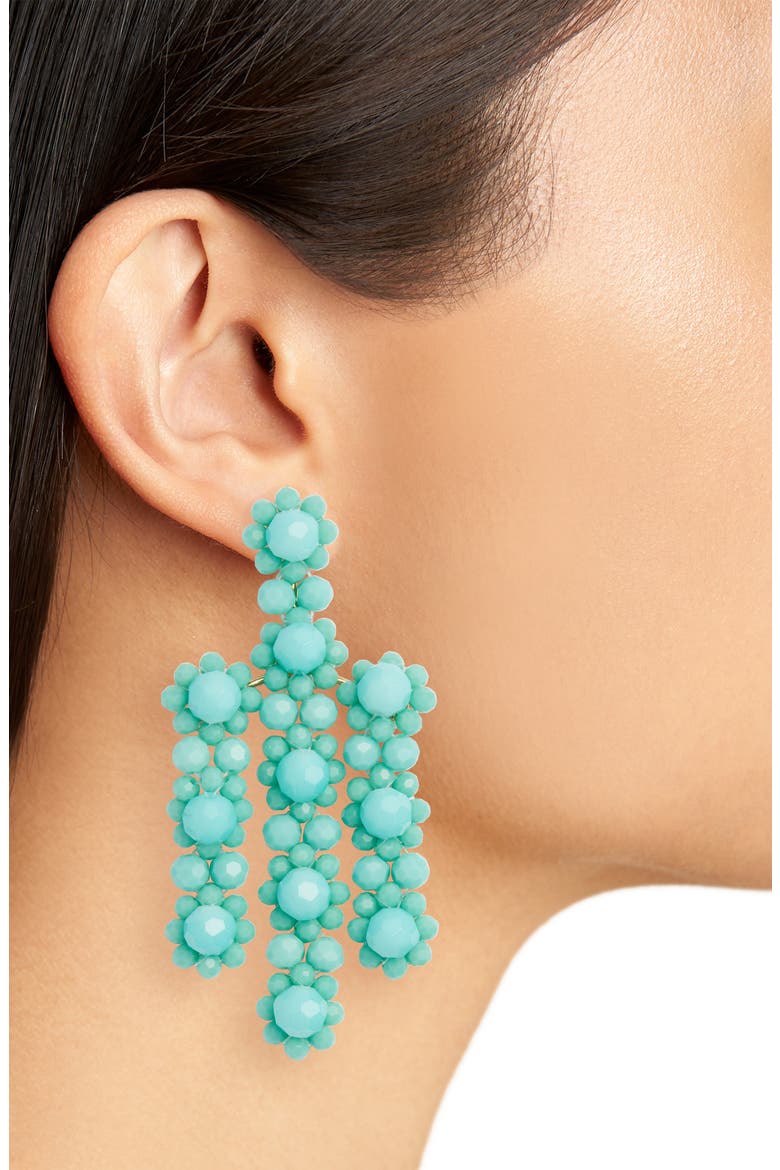 Spade Rurquose Kate Spade New York the bead goes on statement earrings (Women) | Nordstrom