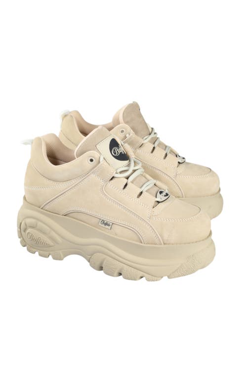 Buffalo Boots Classic Low Leather Shaft Height Sneaker In Neutral