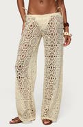 EDIKTED Amrita Baggy Open Stitch Pants