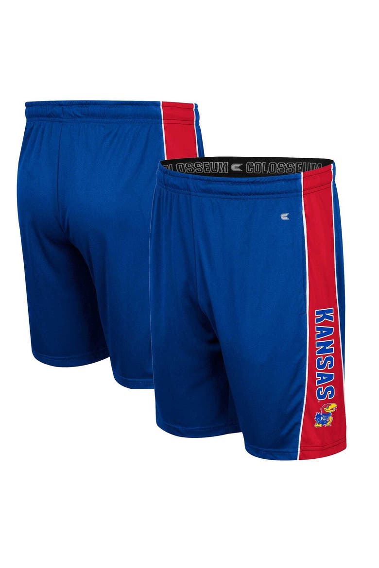 Men's Colosseum Royal Kansas Jayhawks Panel Shorts, Main, color, Royal