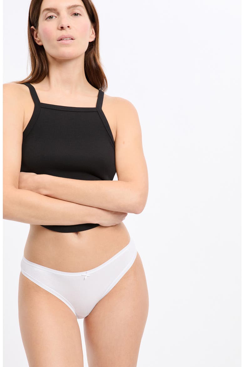 Jack 3-Pack Bikini Panties, Alternate, color, WHITE