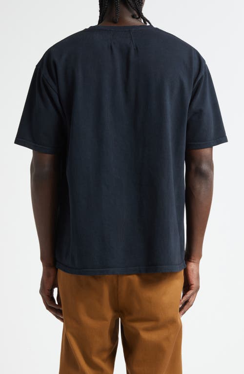 Rhude Oversized Crewneck T-shirt With Bold Front Print In Blue