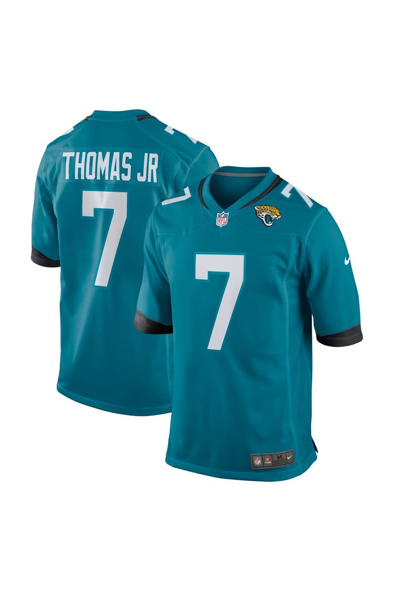 Men's Nike Brian Thomas Jr Teal Jacksonville Jaguars  Player Game Jersey, Main, color, Teal