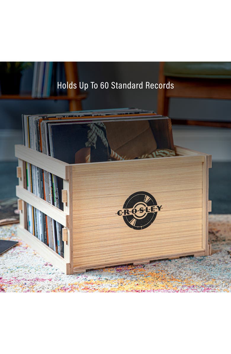 Crosley Radio Square Record Storage Crate, Alternate, color,