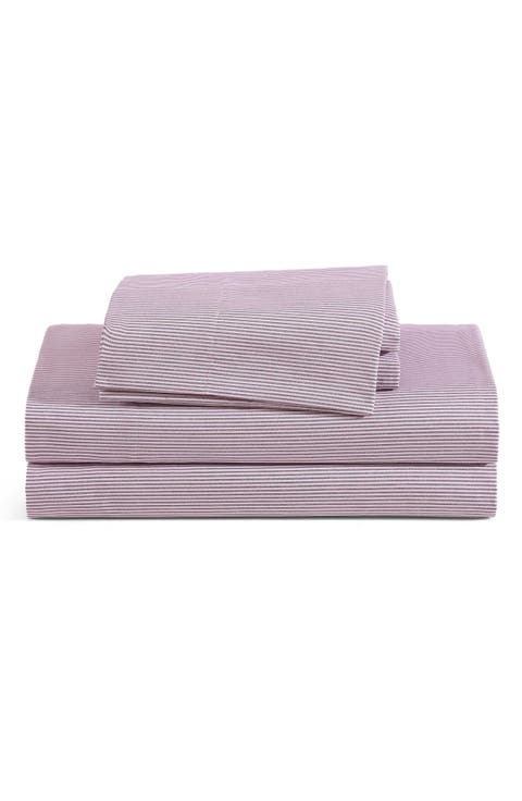 Ithaca Stripe Cotton Percale Sheet Set