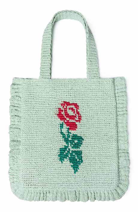 Loeffler Randall Justine Raffia Ruffle Tote Bag