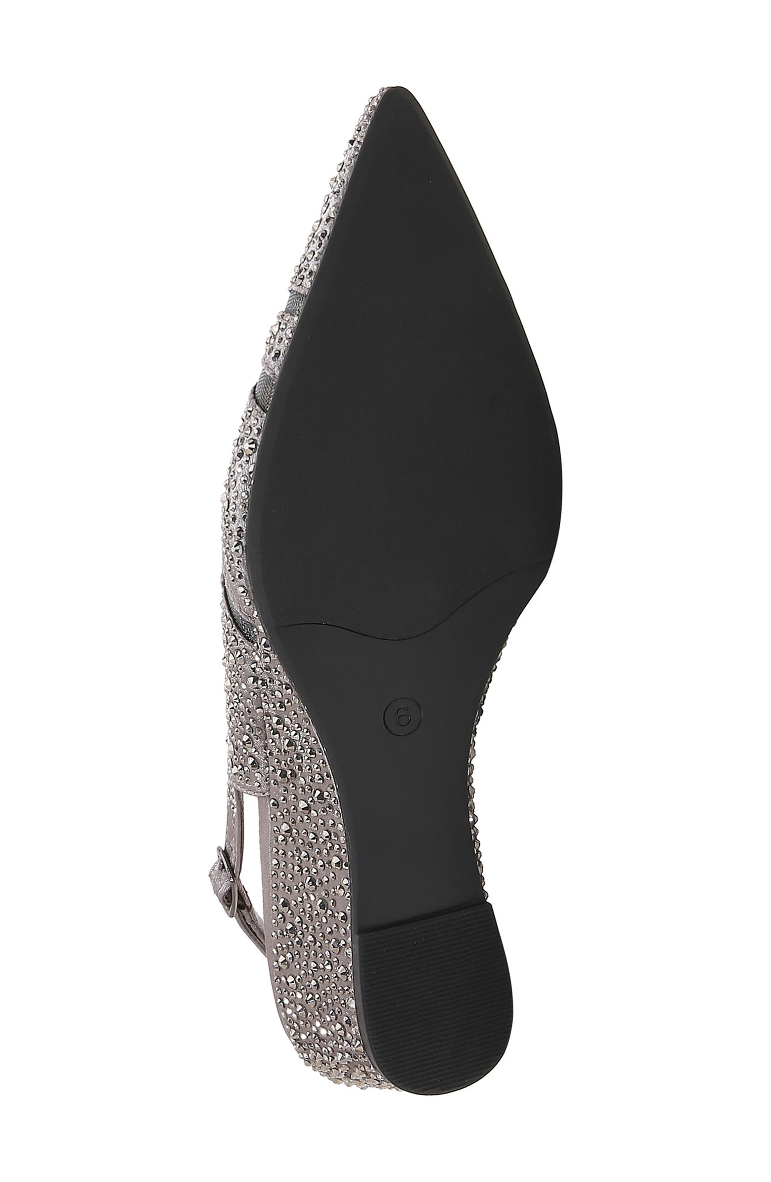 Daniel Embellished Slingback Pump, Alternate, color, PEWTER